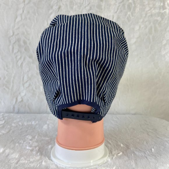 Vintage CSX Railroad Conductor Snapback Joe’s Hats Blue Striped Adjustable - Picture 4 of 8